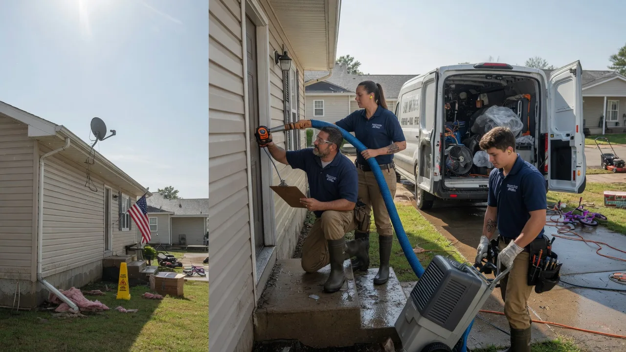 Ceiling Water Damage Restoration in Chandler, OK near me